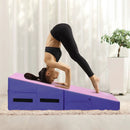 Folding Wedge Exercise Gymnastics Mat with Handles by LJGDeals