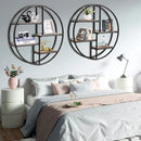 Hanging Storage Shelf Circular Wall-Mounted 4-Tier Rack by LJGDeals