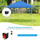 17 Feet x 10 Feet Foldable Pop Up Canopy with Adjustable Instant Sun Shelter by LJGDeals