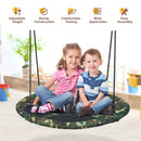 40 Inch Flying Saucer Tree Swing Outdoor Play Set with Adjustable Ropes Gift for Kids by LJGDeals