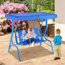 Outdoor Kids Patio Swing Bench with Canopy 2 Seats by LJGDeals
