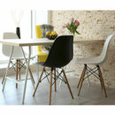 Set of 2 Mid-Century Modern DSW Dining Side Chair-White