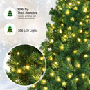 7 Feet PVC Artificial Christmas Tree with LED Lights by LJGDeals