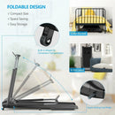 Compact Folding Treadmill with Touch Screen APP Control-Black by LJGDeals