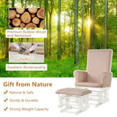 Baby Nursery Relax Rocker Rocking Chair Glider and Ottoman Cushion Set by LJGDeals