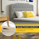 Queen Upholstered Headboard with Adjustable Heights by LJGDeals
