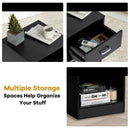 2 Pieces Nightstand with Storage Drawer and Cabinet by LJGDeals