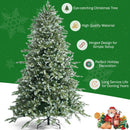 8 Feet Hinged Artificial Christmas Spruce Tree with Mixed PE and PVC Tips by LJGDeals