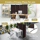 4-Panel Room Divider with Steel Frame by LJGDeals