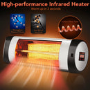1500W Wall-Mounted Electric Heater Patio Infrared Heater with Remote Control by LJGDeals