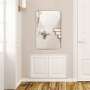 32 Inch x 20 Inch Metal Frame Wall-Mounted Rectangle Mirror by LJGDeals