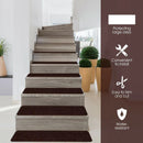 15 Pieces 30 x 8 Inch Slip Resistant Soft Stair Treads Carpet by LJGDeals