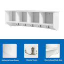 Wall-Mounted Storage Cabinet Hanging Entryway Shelf Coat Rack by LJGDeals
