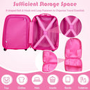 2 Pieces 12 Inch 16 Inch Green ABS Kids Suitcase Luggage Set by LJGDeals