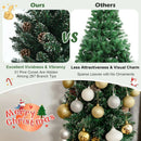 Snowy Artificial Pencil Christmas Tree with Pine Cones by DirectDeals