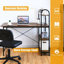 48-Inch Reversible Computer Desk with Storage Shelf by DirectDeals