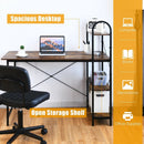 48-Inch Reversible Computer Desk with Storage Shelf by LJGDeals