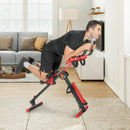 4-in-1 Folding Rowing Machine with Control Panel for Home Gym by LJGDeals