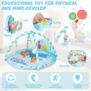 Baby Activity Play Piano Gym Mat with 5 Hanging Sensory Toys by LJGDeals