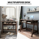 Mid Century Writing Desk with Storage Cubes and Hidden Compartment by DirectDeals