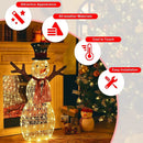 Indoor/Outdoor Christmas Lighted Snowman Decorations with Pre-Lit 80 Lights by LJGDeals