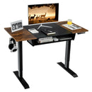 48 Inch Electric Sit to Stand Desk with Keyboard Tray by DirectDeals