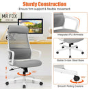 Adjustable Mesh Office Chair with Heating Support Headrest by LJGDeals