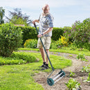 18 Inch Rolling Lawn Aerator with Anti-slip Handle and Tine Spikes by LJGDeals