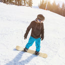 Winter Sports Snowboarding Sledding Skiing Board with Adjustable Foot Straps by LJGDeals