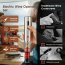 6-in-1 Electric Wine Bottle Opener Set with Foil Cutter by LJGDeals
