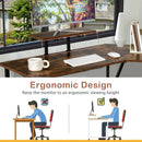88.5 Inch L Shaped Reversible Computer Desk Table with Monitor Stand by LJGDeals