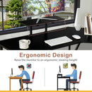 88.5 Inch L Shaped Reversible Computer Desk Table with Monitor Stand by LJGDeals