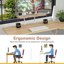 88.5 Inch L Shaped Reversible Computer Desk Table with Monitor Stand