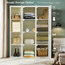 Clothes Foldable Armoire Wardrobe Closet with 12 Cubby Storage by LJGDeals