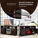 59 Inch TV Stand Media Center Console Cabinet with Barn Door for TV's 65 Inch by LJGDeals