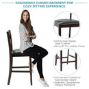 2-Pieces Upholstered Bar Stools Counter Height Chairs with PU Leather Cover by LJGDeals