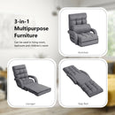 Folding Lazy Floor Chair Sofa with Armrests and Pillow by DirectDeals