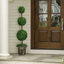 4 Feet Artificial Topiary Triple Ball Tree Plant by LJGDeals