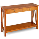 Console Table with Drawer Storage Shelf for Entryway Hallway by LJGDeals