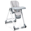 Baby Folding Convertible High Chair with Wheels and Adjustable Height by LJGDeals