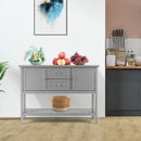 Wooden Sideboard Buffet Console Table with Drawers and Storage by LJGDeals
