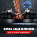 27.5 LBS 5-in-1 Adjustable Dumbbell for Gym Home Office by LJGDeals