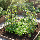7.5 FT Tall Metal Garden Arch Trellis for Climbing Plants Outdoor by DirectDeals