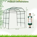 7.5 FT Tall Metal Garden Arch Trellis for Climbing Plants Outdoor by LJGDeals