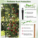 7.5 FT Tall Metal Garden Arch Trellis for Climbing Plants Outdoor by LJGDeals