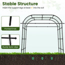 7.5 FT Tall Metal Garden Arch Trellis for Climbing Plants Outdoor by DirectDeals