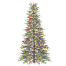 7.5 Feet Artificial Christmas Tree with Branch Tips and Colorful LED Lights by LJGDeals