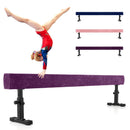 7.5 Feet High and Low Gymnastics Beam with 3 Heights-Purple