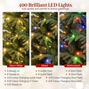 7.5 Feet Pre-Lit Artificial Christmas Tree Hinged Xmas Tree with LED Lights by LJGDeals