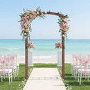 7.5 Ft Garden Arch Wooden Arbor Outdoor Wood Trellis for Climbing Plants by LJGDeals